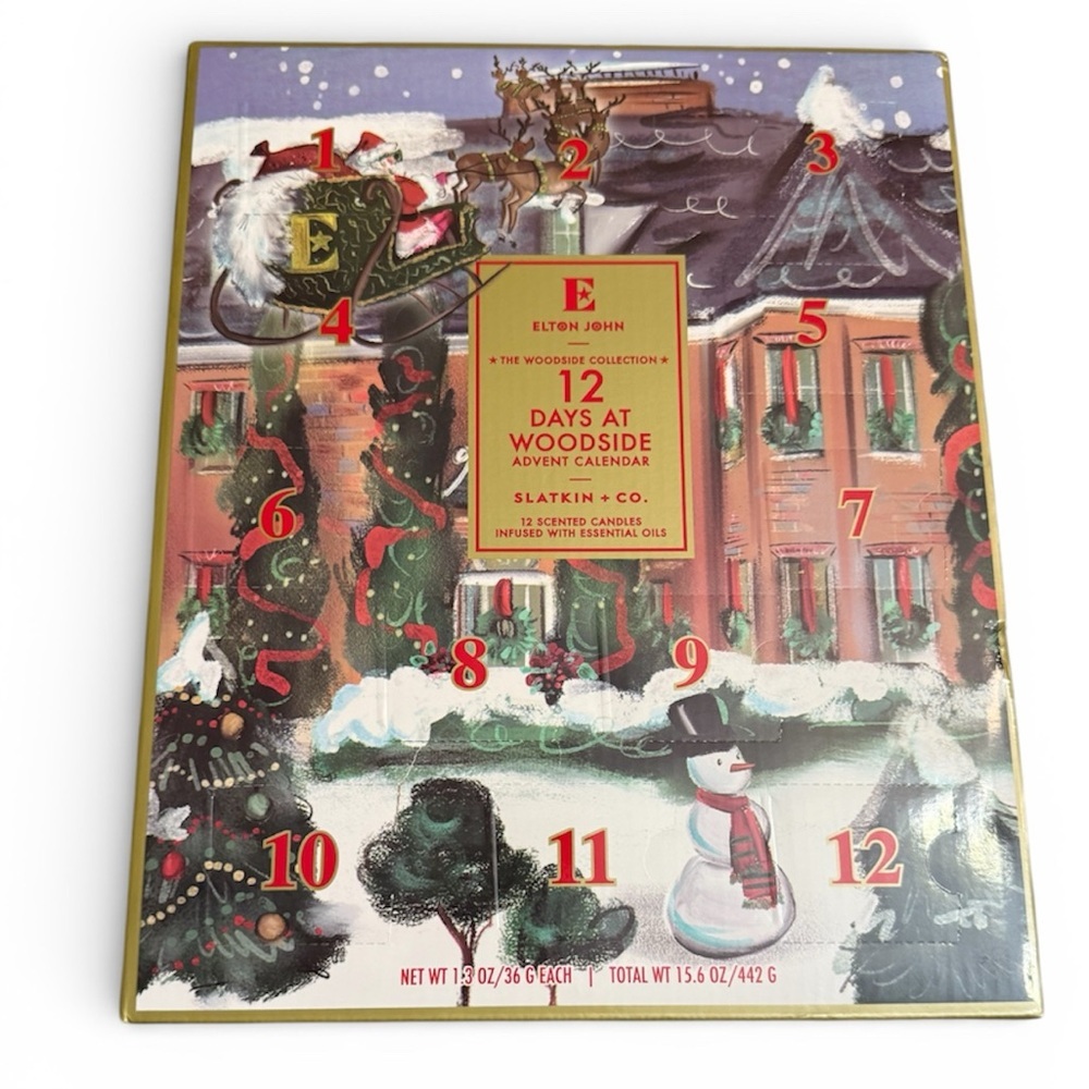 ELTON JOHN x SLATKIN + Co. 12 PIECE HOLIDAY ADVENT CALENDAR BY NEW